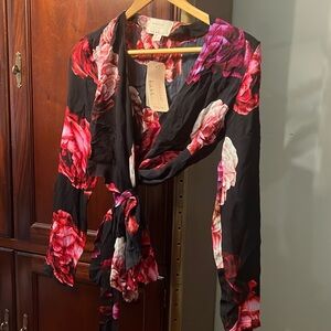 Artelier Nicole Miller Silk wrap top